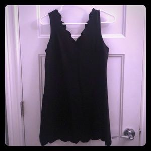 Black Scalloped Dress